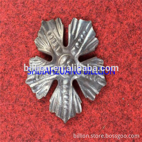 Ornamental forged wrought iron flower